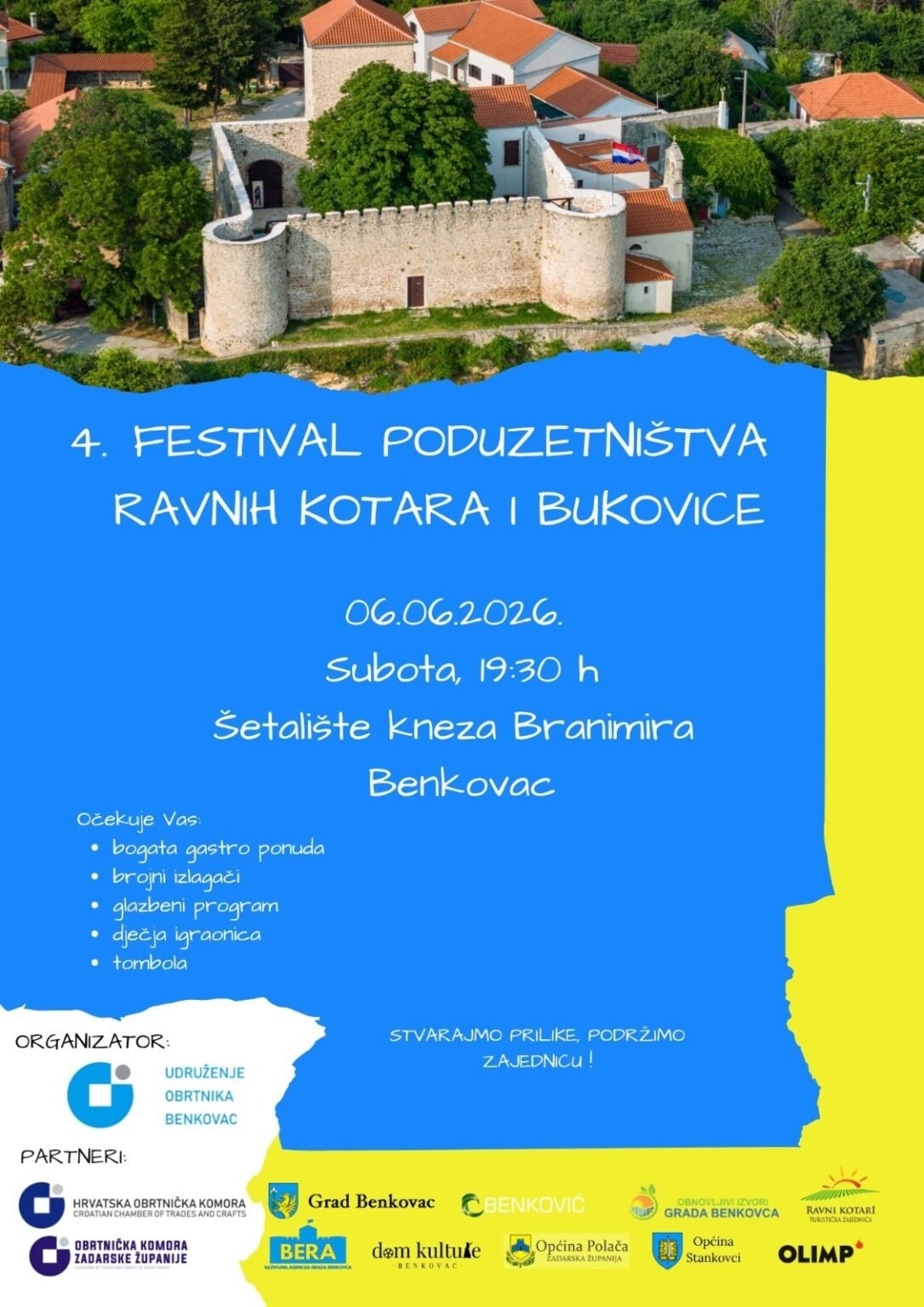 Poziv na 4. Festival poduzetništva Ravnih kotara i Bukovice